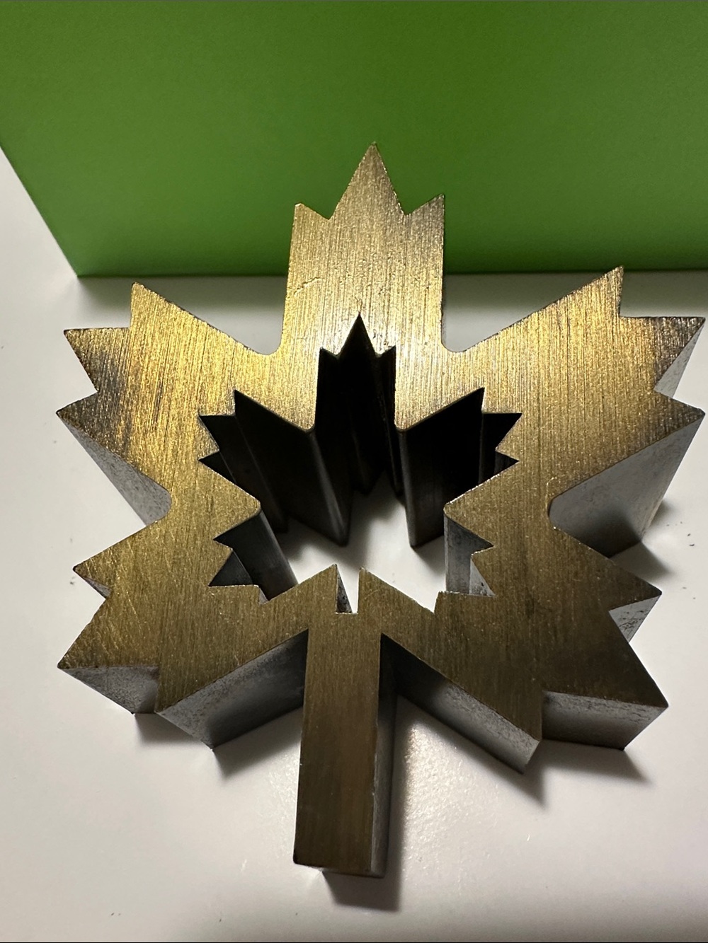 Maple Leaf Bronze—Zinc Air Canada paper weight